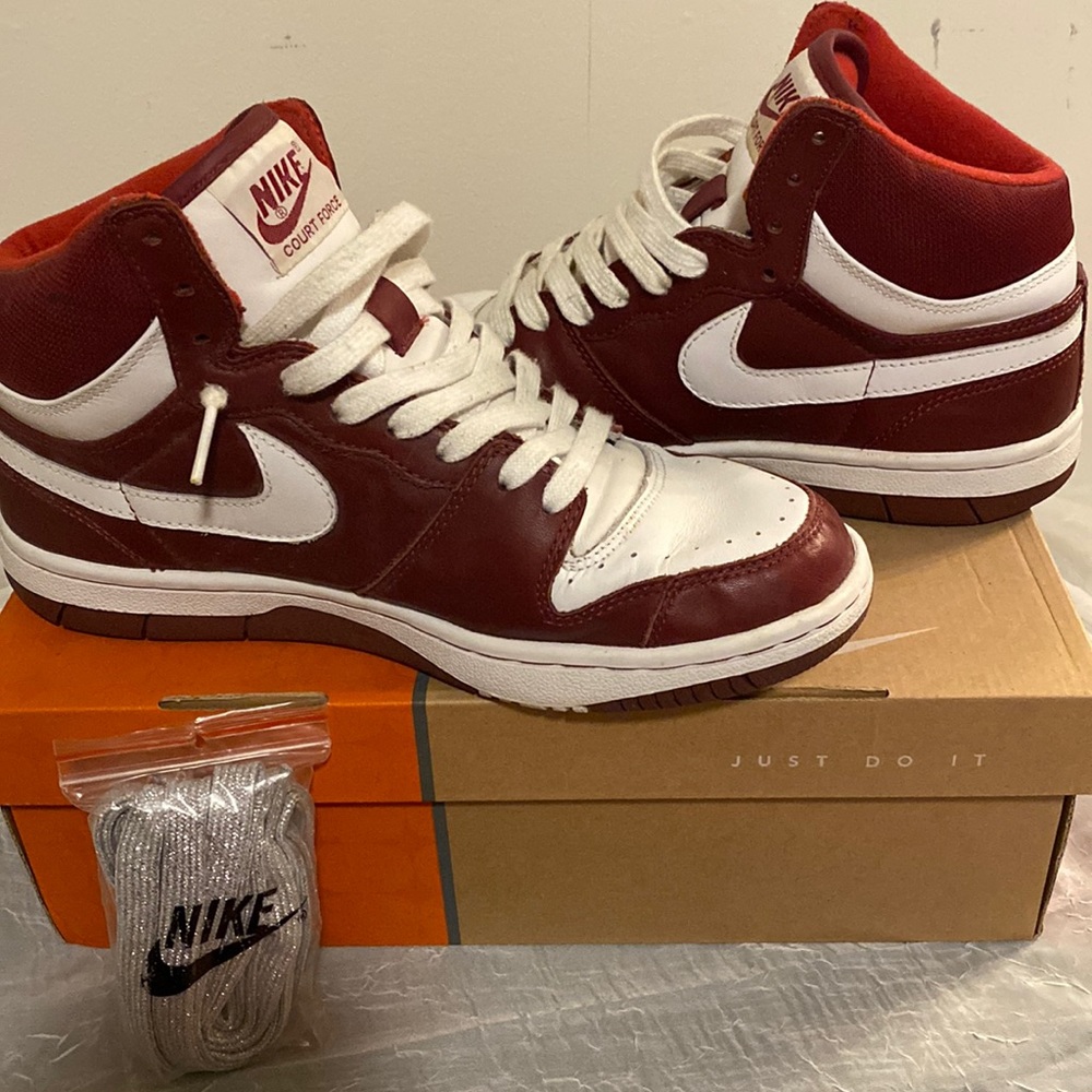 Nike COURT FORCE HI 'MAD HECTIC'  312270 611 Team Red/white size 8